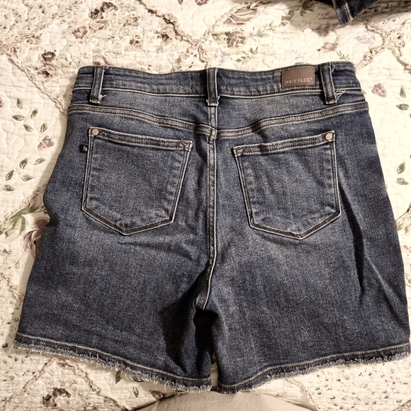 Judy Blue 150279 Red Denim Shorts